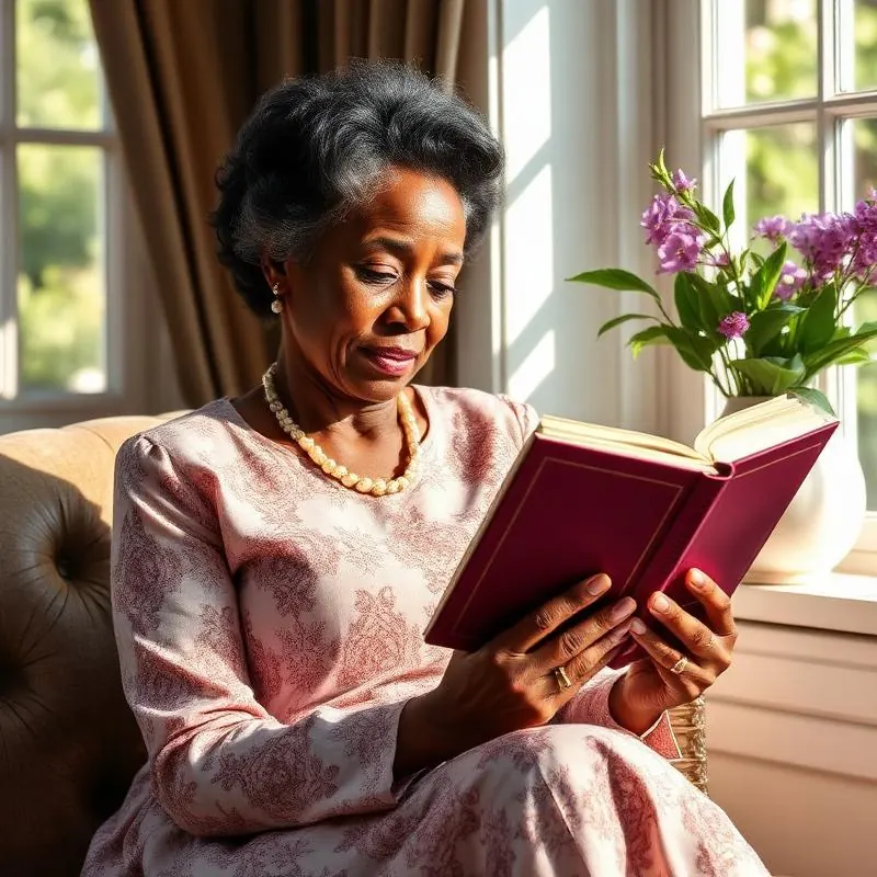 Mrs. Ruth with the book